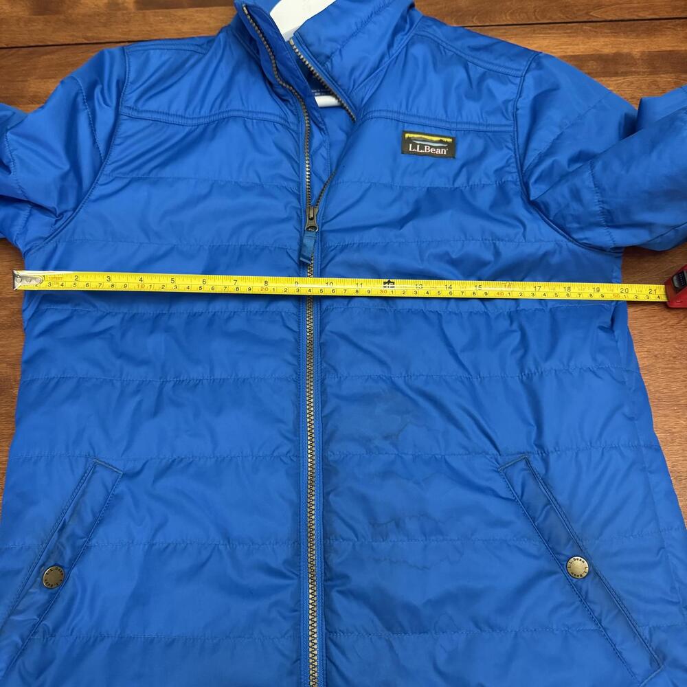 L.L. Bean, Blue Lightweight Puffer Jacket, Mens Small - Picture 5 of 8